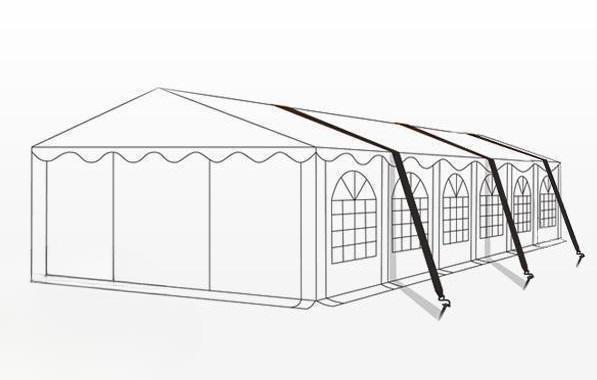 Viharvédelem 20 m talajrögzítés beton