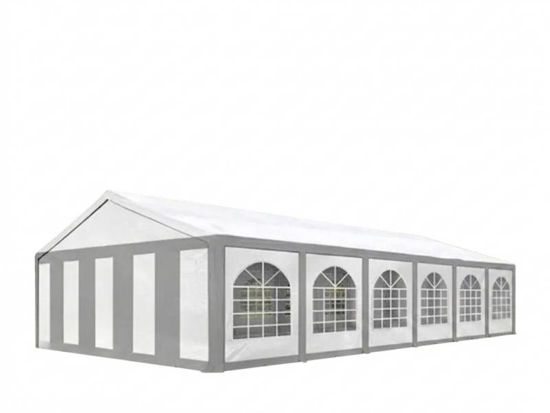 XXL Premium Pavilon, sörsátor  parti sátor rendezvénysátor 6x12 m ponyva PE 450 (72m2)  szürke