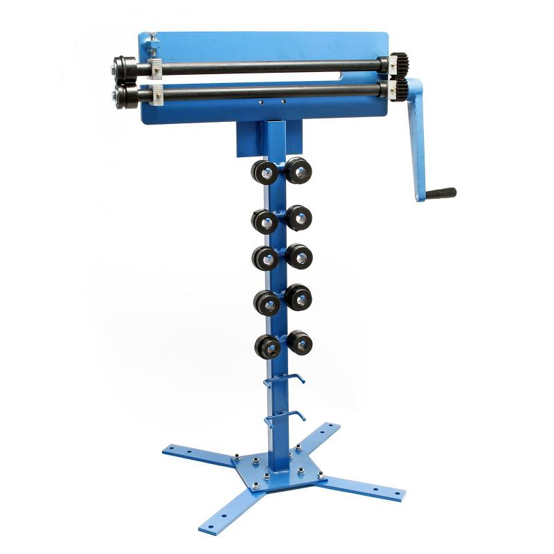 Zikniző gép, hajlítógép, peremező, bordázógép állvánnyal lemez megmunkáláshoz  440 mm-