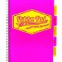Project Book Neon A4 pink squared