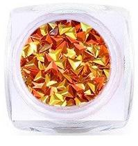 3d Diamond Flitter Orange