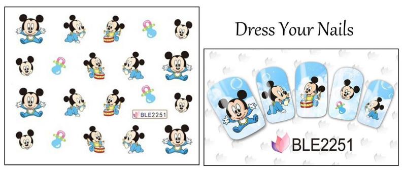 Akril hatású matrica BLE2251 Minnie baby