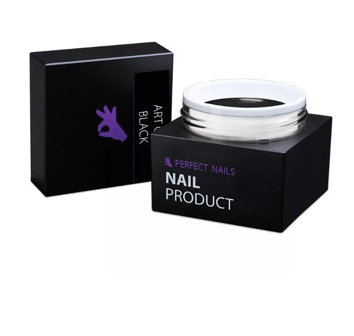 Art Gel - Műköröm Díszítő Színes Zselé - Black