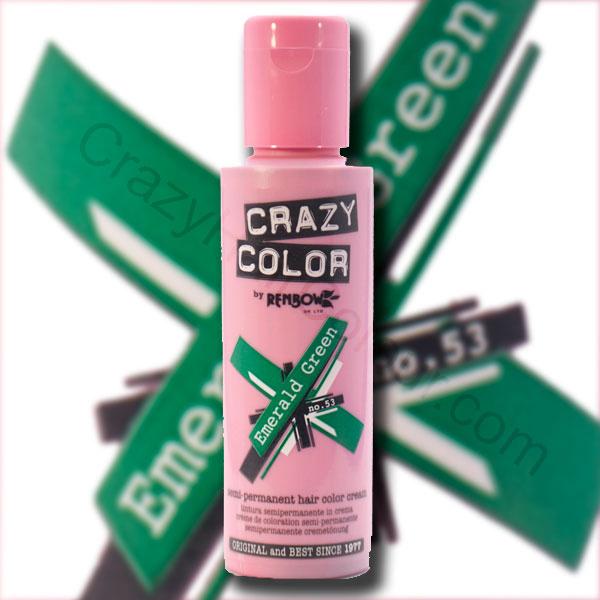 Crazy Color EMERALD GREEN hajszínező krém - 100ml