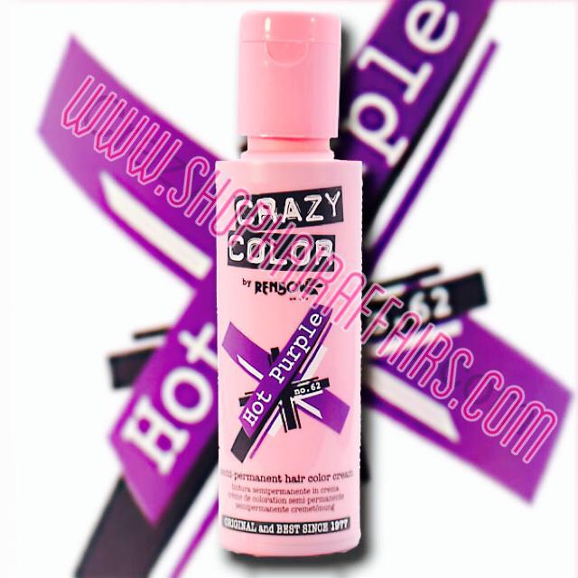 Crazy Color HOT PURPLE hajszínező krém - 100ml