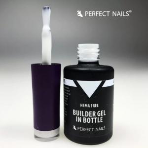 Builder Gel in Bottle - Színezett üveges építőzselé 15ml - HEMA FREE - Latte White