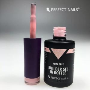 Builder Gel in Bottle - Színezett üveges építőzselé 15ml - HEMA FREE - Sparkling Rose