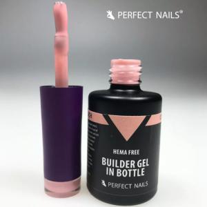 HEMA FREE Builder Gel in Bottle - Színezett üveges építőzselé 15ml -(Hema és TPO MENTES!)- Cover Peach