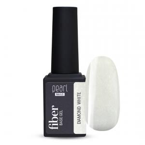 Pearl Nails Fiber Base Gel - Diamond White - 15ml