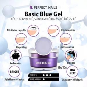 Perfect Nails Basic Blue Gel - Műkörömépítő zselé 15g