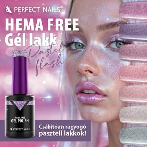 Perfect Nails HEMA FREE Gél Lakk - Flash Violet - 8ml