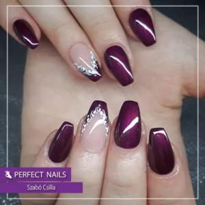 Perfect Nails LacGel #131 - Lakkzselé 8ml - Metal Merlot