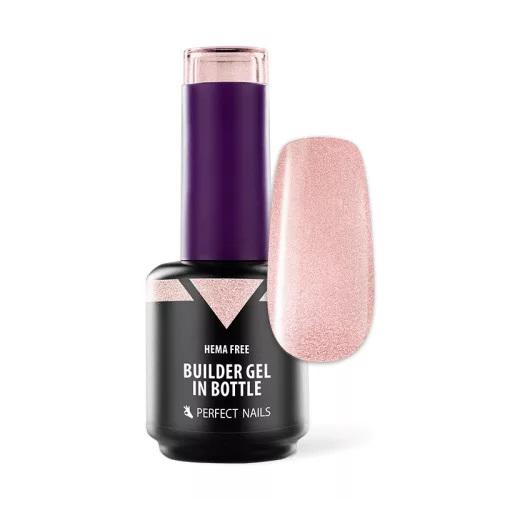 HEMA FREE Builder Gel in Bottle - Színezett üveges építőzselé 15ml - Sparkling Rose