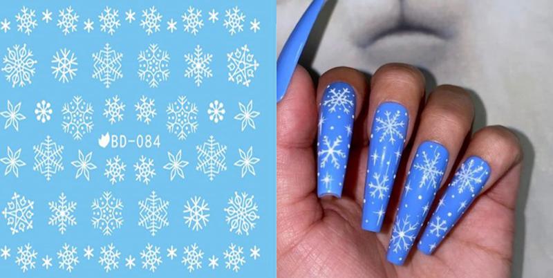 Karácsonyi akril körömmatrica BD-084