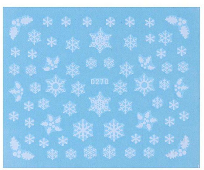 Karácsonyi Körömmatrica D270, Akril #41