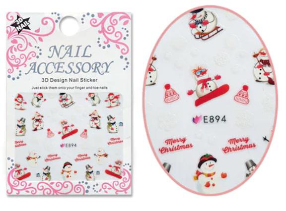 Karácsonyi matrica E894 Hóemberek akcióban #78