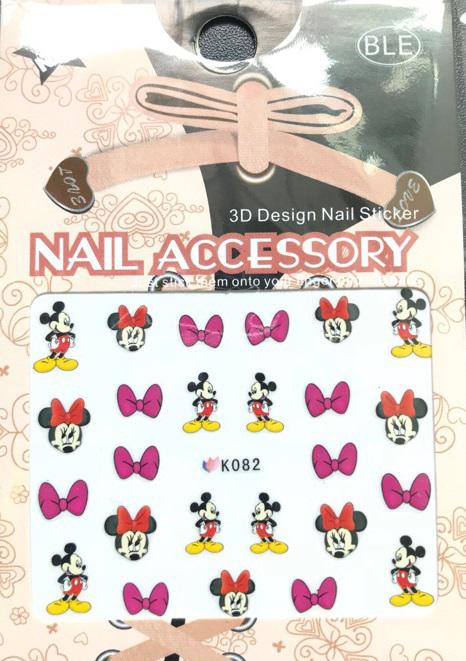 Köröm Matrica,öntapadós K082 Mickey Minnie