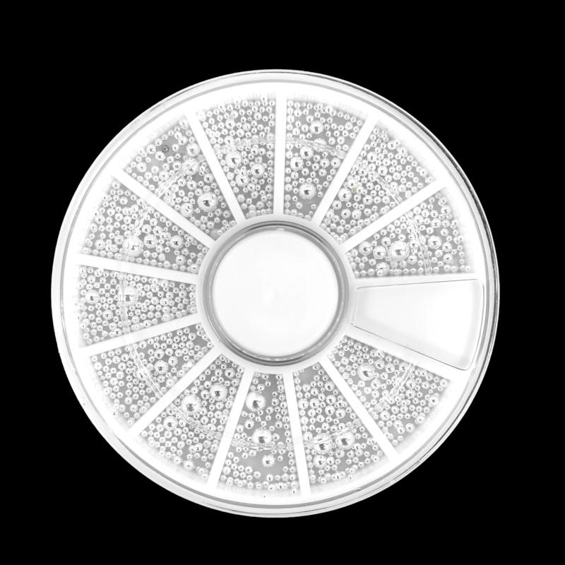 Körömdíszítő - Szórógyöngy Box - Ezüst