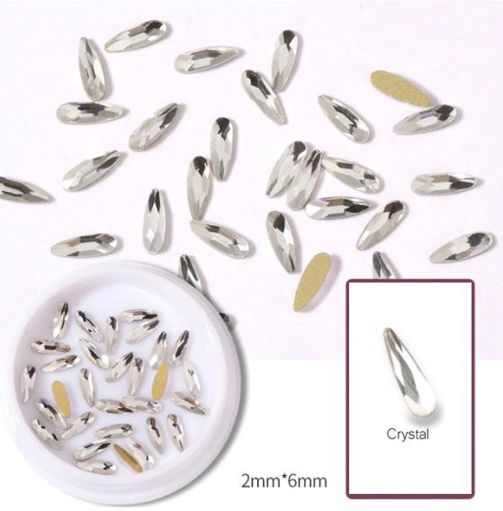 Körömékszer 10db Fox Crystal méret: 6mm