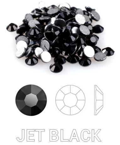 Kristálykő 144db-os Jet Black