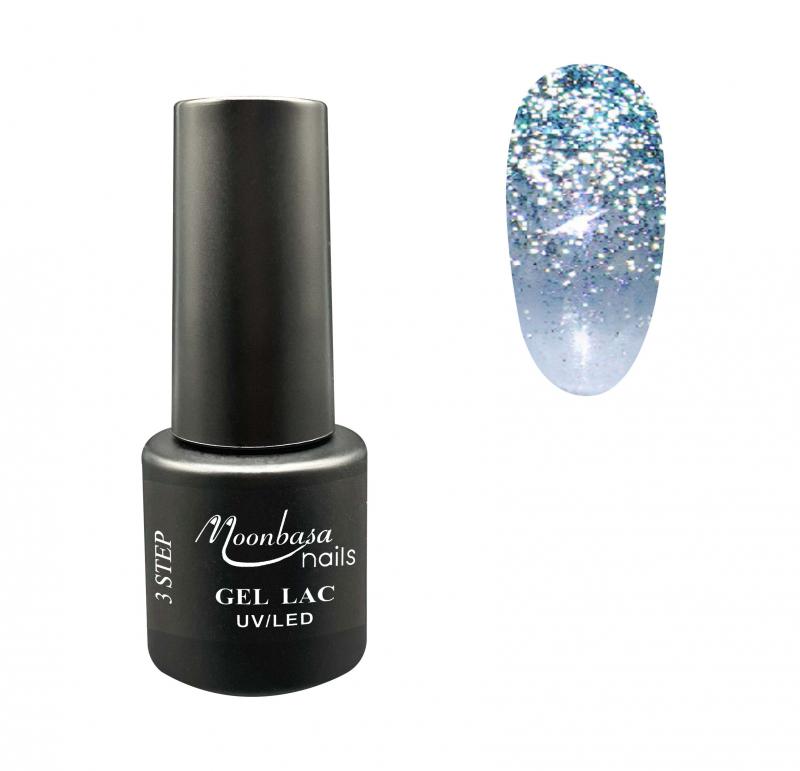 MBSN 3step géllakk 4ml  #229 Kék gyémántpor FLASH EFFECT