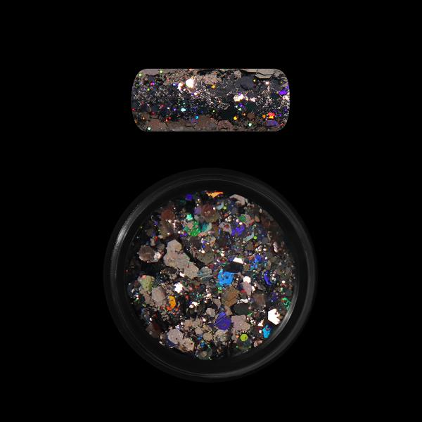 Moyra Holo glitter mix, Black