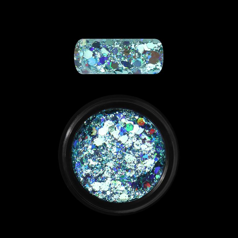 Moyra Holo glitter mix No. 04, Türkiz