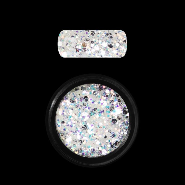 Moyra Holo glitter mix No. 05, Fehér