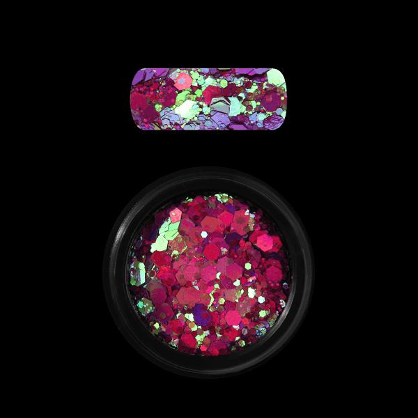 Moyra Holo glitter mix No.14 Kaméleon mályva