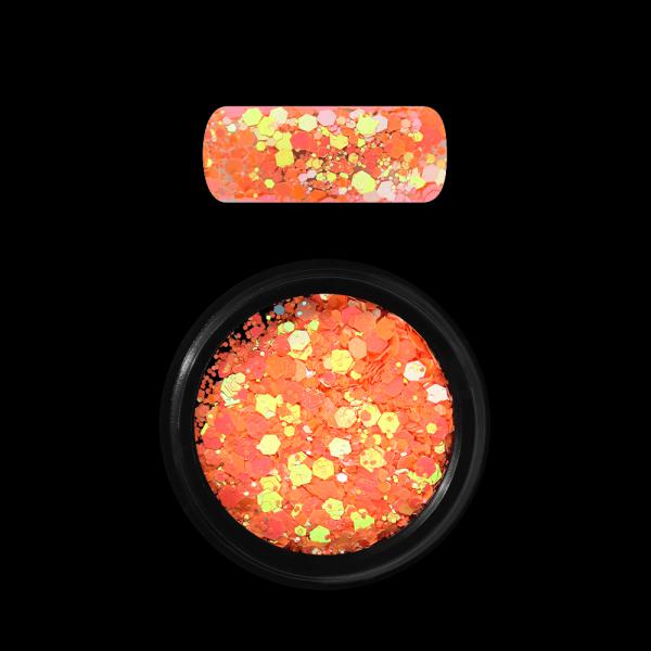 Moyra Holo glitter mix No.22 Chameleon light orange