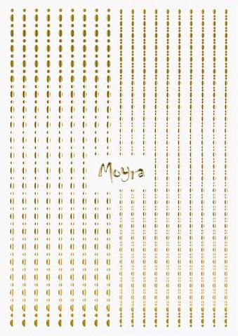 Moyra Körömdíszítõ csík DOTS No.01. Gold