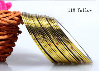 Műköröm díszítő csík 11-Yellow