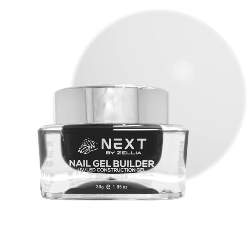 Next By Zellia Gel Builder / Epítő Zselé 30G - 002 - Milky White