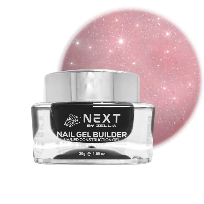 Next By Zellia Gel Builder / Epítő Zselé 30G - 017 - Morning Lake - Reflektív