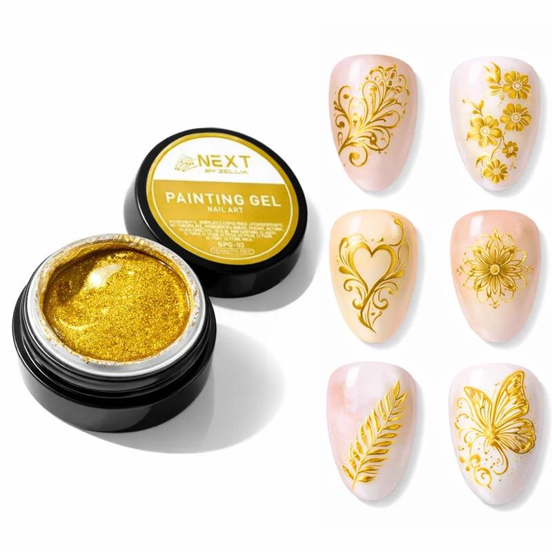 Next By Zellia Painting Gel - Gold - 5G