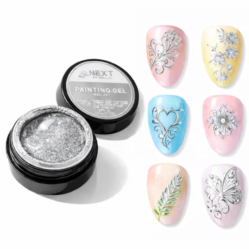 Next By Zellia Painting Gel - Silver - 5G