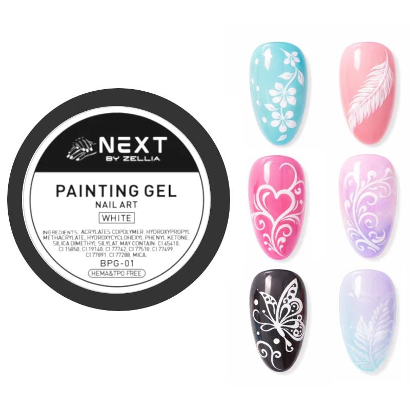 Next By Zellia Painting Gel - White - 5G