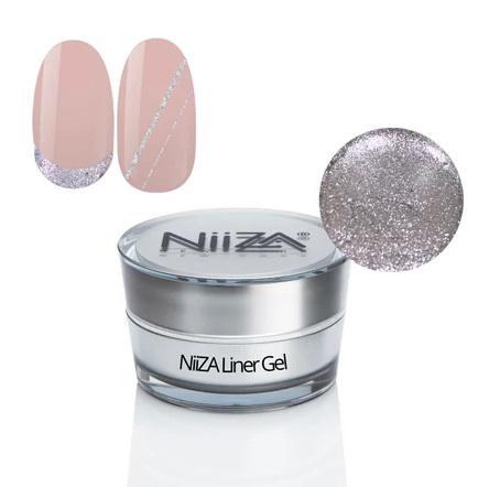 Niiza díszítő zselé Liner Gel 5g SILVER