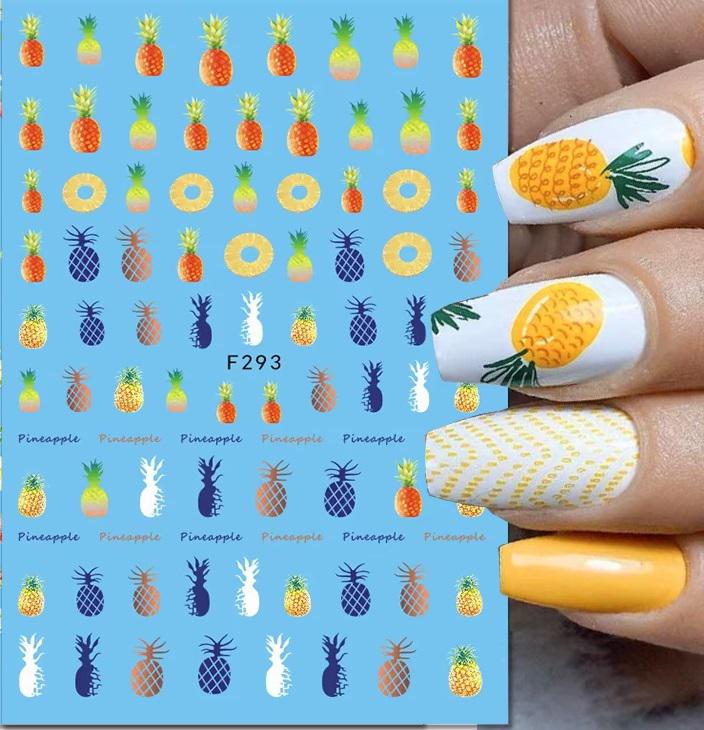Nyári körömmatrica F293 Ananász
