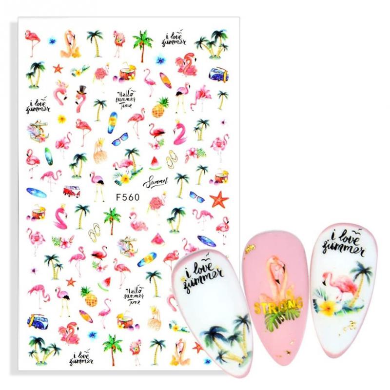 Nyári körömmatrica F560