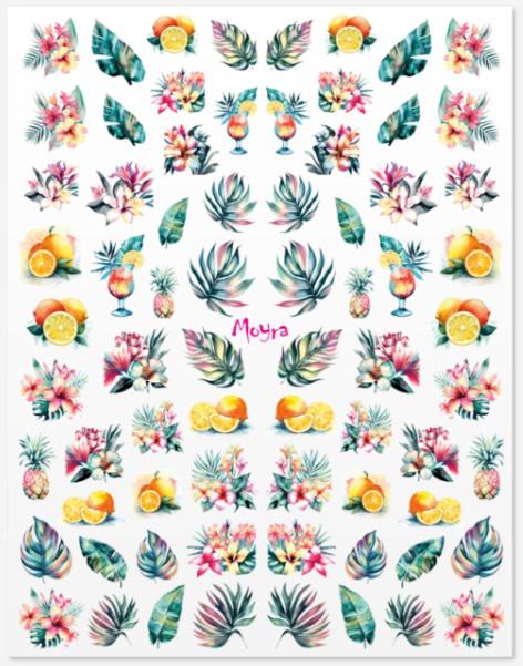 Nyári körömmatrica NO.24