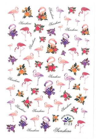 Nyári körömmatrica R123