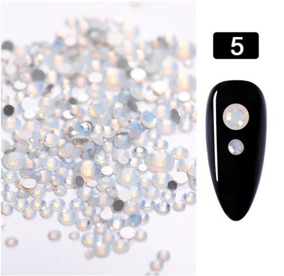 Opal WHITE kristálykő csomag 400db vegyes méret