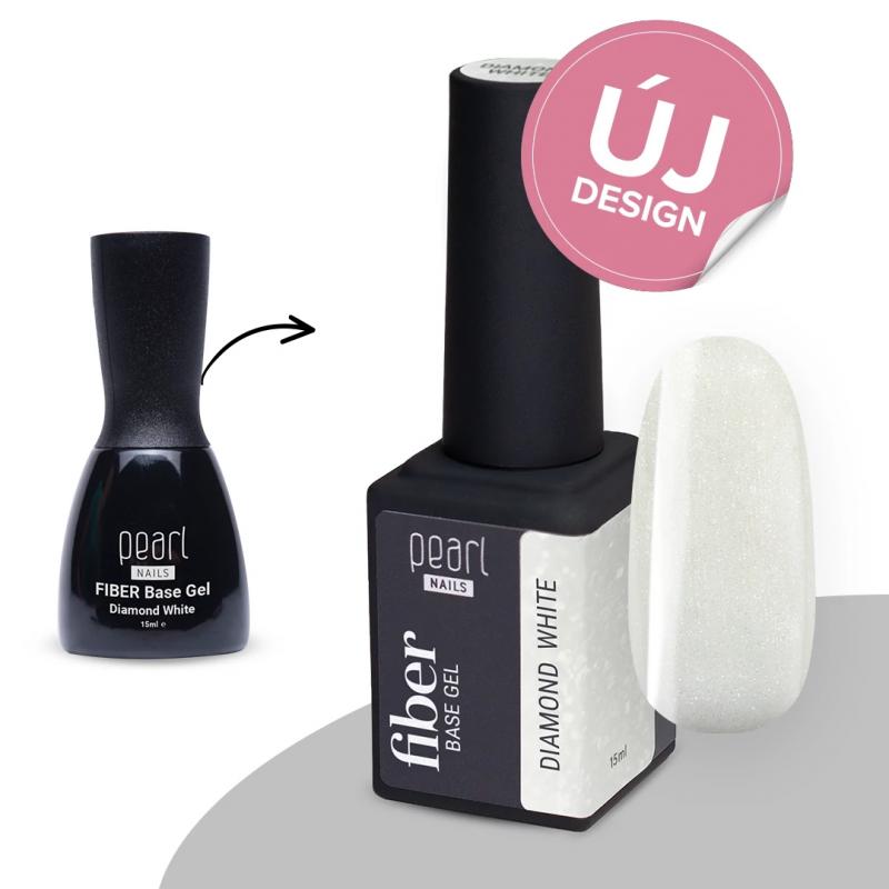Pearl Nails Fiber Base Gel - Diamond White - 15ml