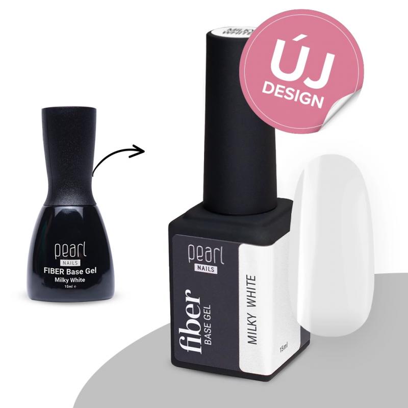 Pearl Nails Fiber Base Gel - Milky White - 15ml