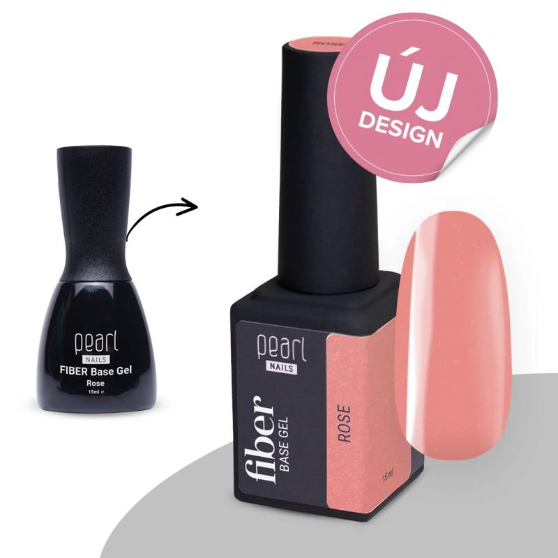 Pearl Nails Fiber Base Gel - Rose - 15ml