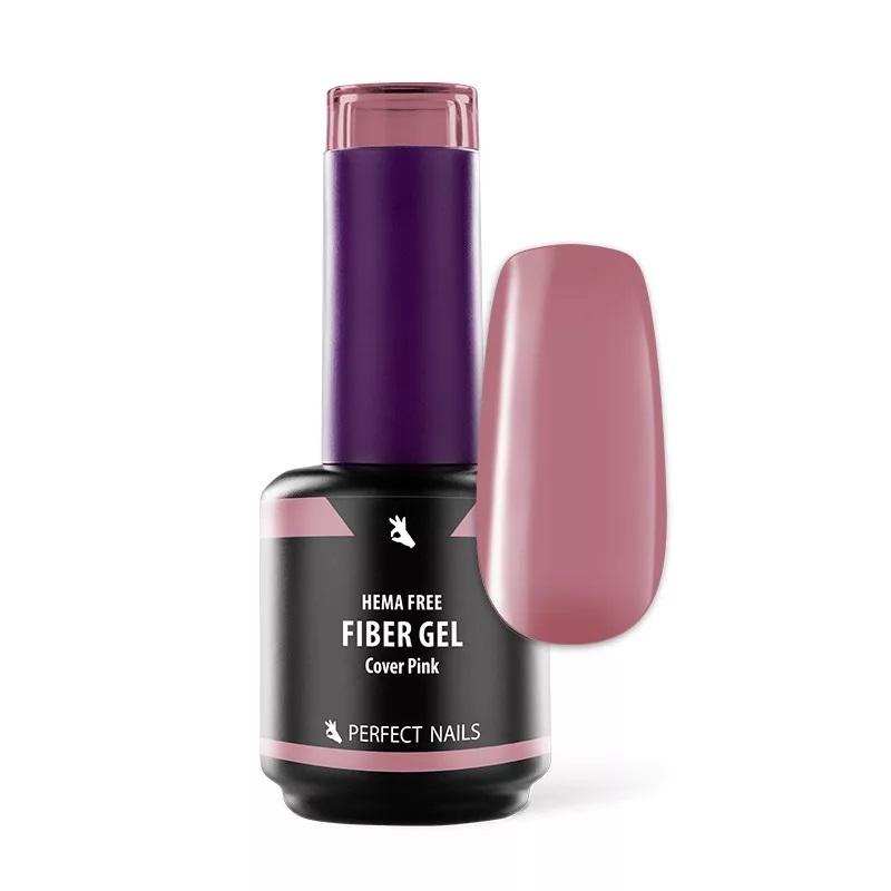 Perfect Nails Fiber Vitamin Base Gel  Erősített Gél Lakk Alap - HEMA FREE - Cover Pink - 15ml