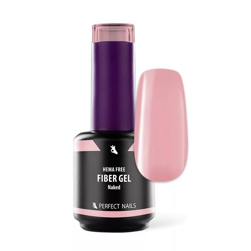 Perfect Nails Fiber Vitamin Base Gel - HEMA FREE Erősített Gél Lakk Alap - Naked - 15ml