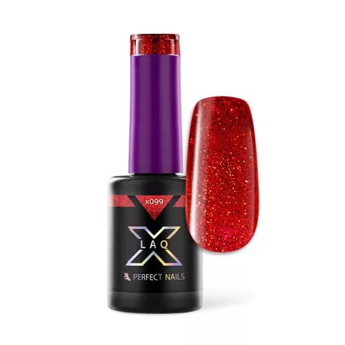 Perfect Nails LacGel LaQ X - Lakkzselé 8ml - Ruby Red X099 - FLASH RED DUO