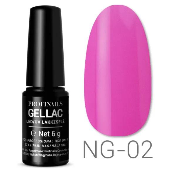 Profinails Gel Lac LED/UV lakkzselé 6 g No. NG-02 (Sötétben világít)